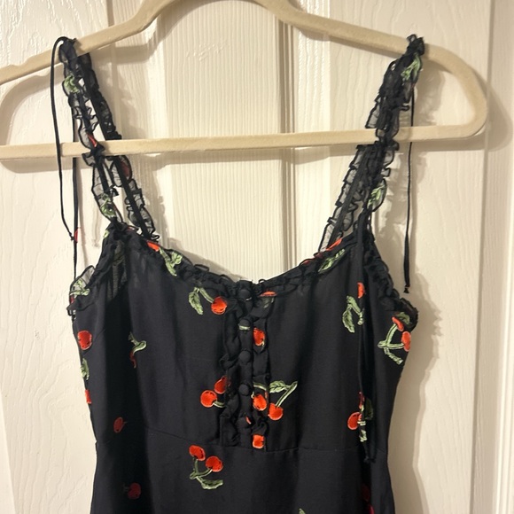 For Love and Lemons Cherry Print Mini Dress - Picture 5 of 7